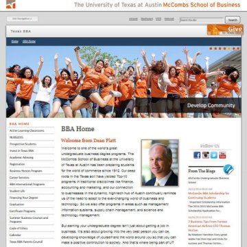 BBA website home page